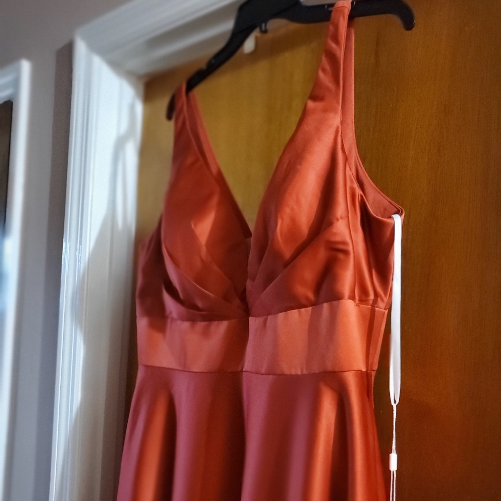 Rust Colored Formal Dress, Size 18, NWT